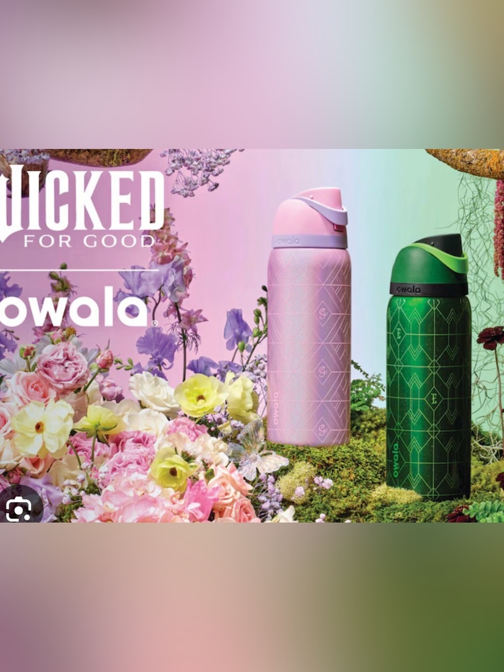 Owala bottle pink wicked